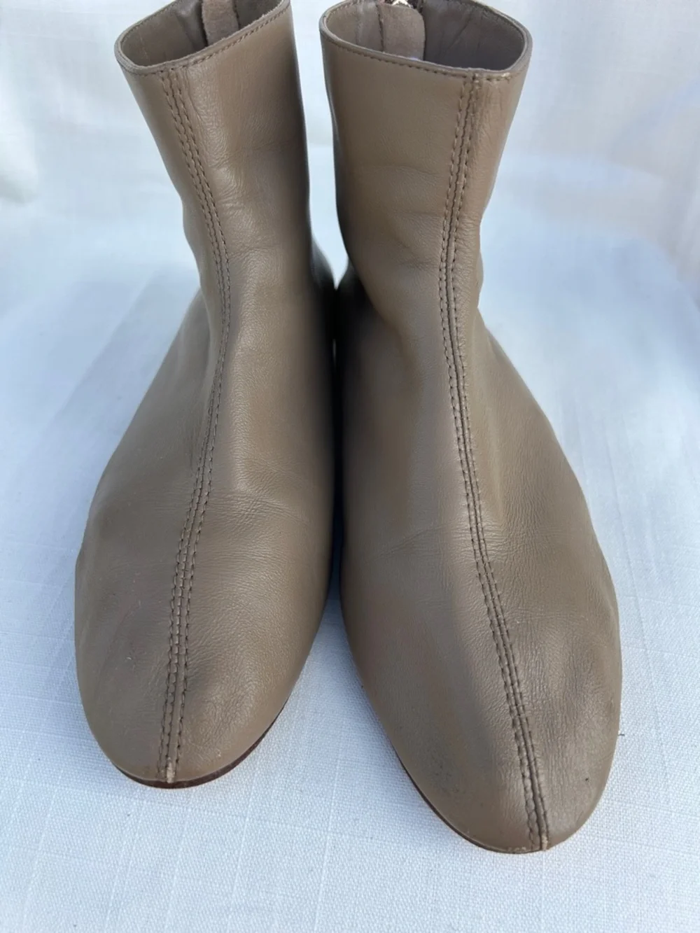 Martiniano Women's Leone in Champignon-Taupe Ankle Booties